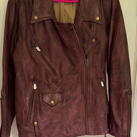 We The Free -Free People -Jealousy Moto Leather Jacket - Picture 3 of 8